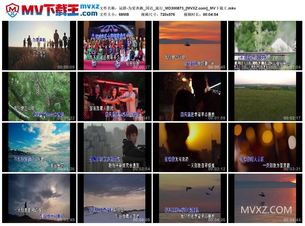 冠群-为爱奔跑_国语_流行_MD300873